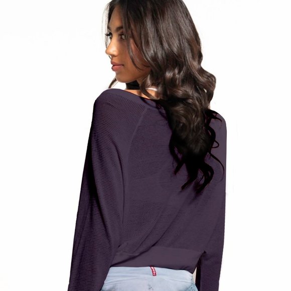 Mesh Slouchy Sport Pullover - Picture 2 of 5